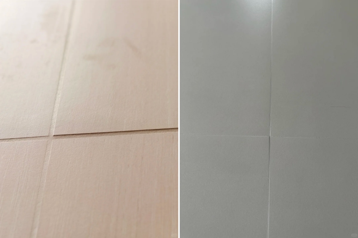 瓷砖不平缝隙会出现阴影