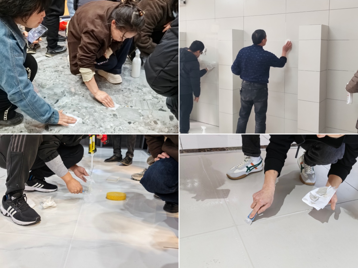 卓高平缝培训现场实操环节