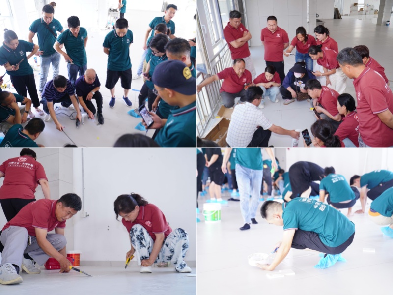 卓高大师聚脲平缝工艺培训部分现场图 卓高大师聚脲平缝工艺培训部分现场图